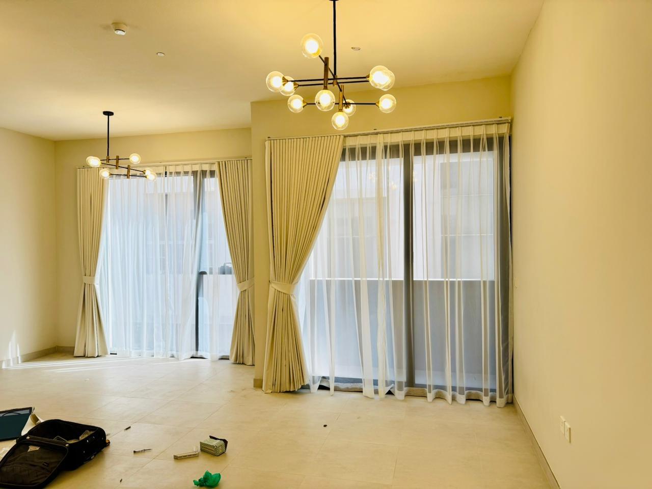 Minimalist cream pleated blinds offering superior heat insulation